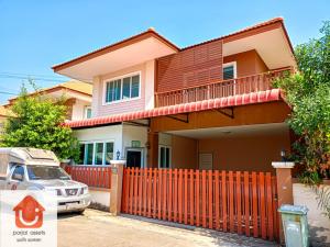 For SaleHouseSamut Prakan,Samrong : ✨Single house for sale 🏡 Phanason Garden Home 9 Large detached house, 2 floors, 3 bedrooms 🛏️ size 54.9 sq m, location Bang Phli Yai, Samut Prakan.