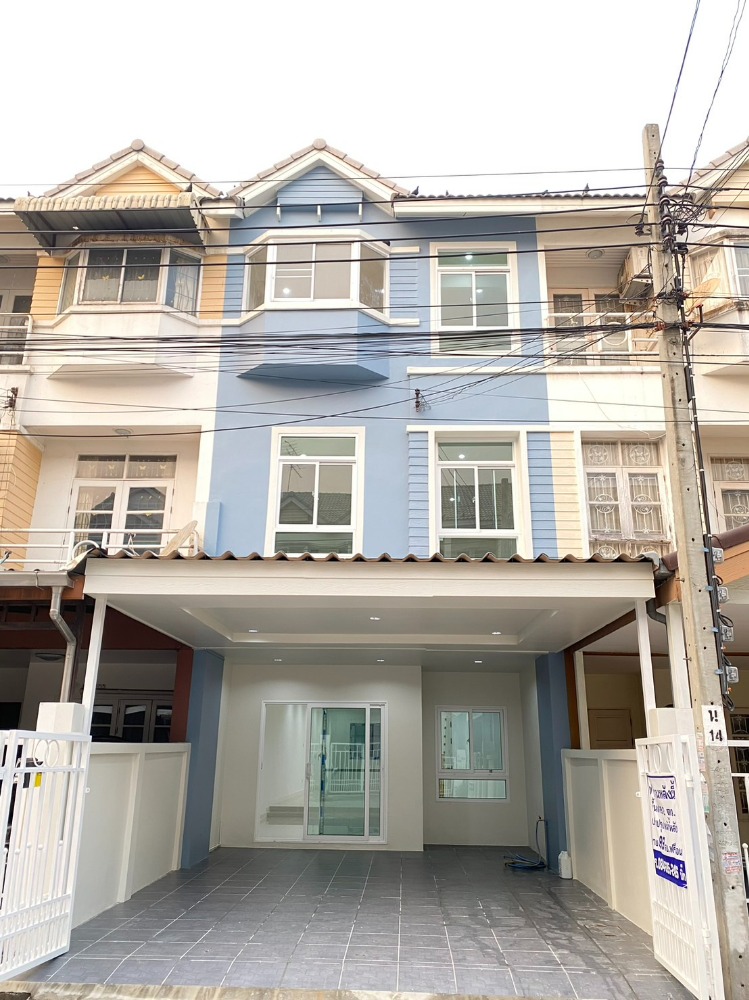 For SaleTownhouseNonthaburi, Bang Yai, Bangbuathong : Townhome for sale, 3 floors, area 28.2 sq m, Soi Samakkhi 34, near Prachaniwet Market 3.