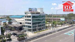 For RentOfficeBangna, Bearing, Lasalle : Office building for rent, 6 floors high, next to the main road, Bangna-Trad, km. 15, Mangwell Building, Icelandic, code B8012.