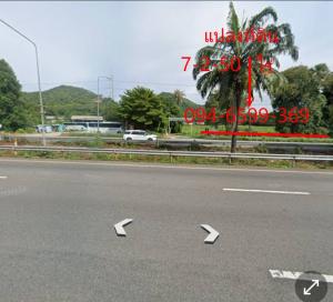 For SaleLandSriracha Laem Chabang Ban Bueng : Land for sale in Sriracha, Bang Phra, next to Sukhumvit Road, Highway 3, beautiful location, suitable for building a condo, hotel, area 7:2:50 rai.