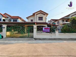 For SaleHouseNawamin, Ramindra : Urgent sale!!! 2-story detached house, Manthana Village, Khubon 27, Ramindra, size 78.4 sq m, 4 bedrooms, 2 bathrooms, good condition, cheapest price in the project, near Fashion Island 📌 Property code JJ-H149📌