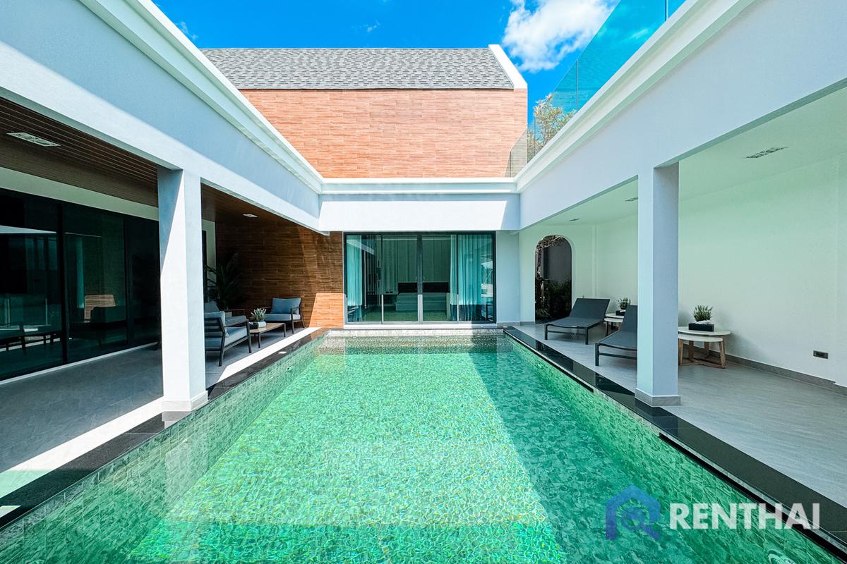 For SaleHousePattaya, Bangsaen, Chonburi : For Sale Luxury Nordic Pool Villa Pattaya