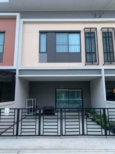 For RentTownhousePathum Thani,Rangsit, Thammasat : Townhome for rent, Siri Place Village, Ratchaphruek 346, 133 sq m., 20.7 sq m, 3 bedrooms, 3 bathrooms, 2 parking spaces, 1 living room, 1 kitchen, 1 multi-purpose room.