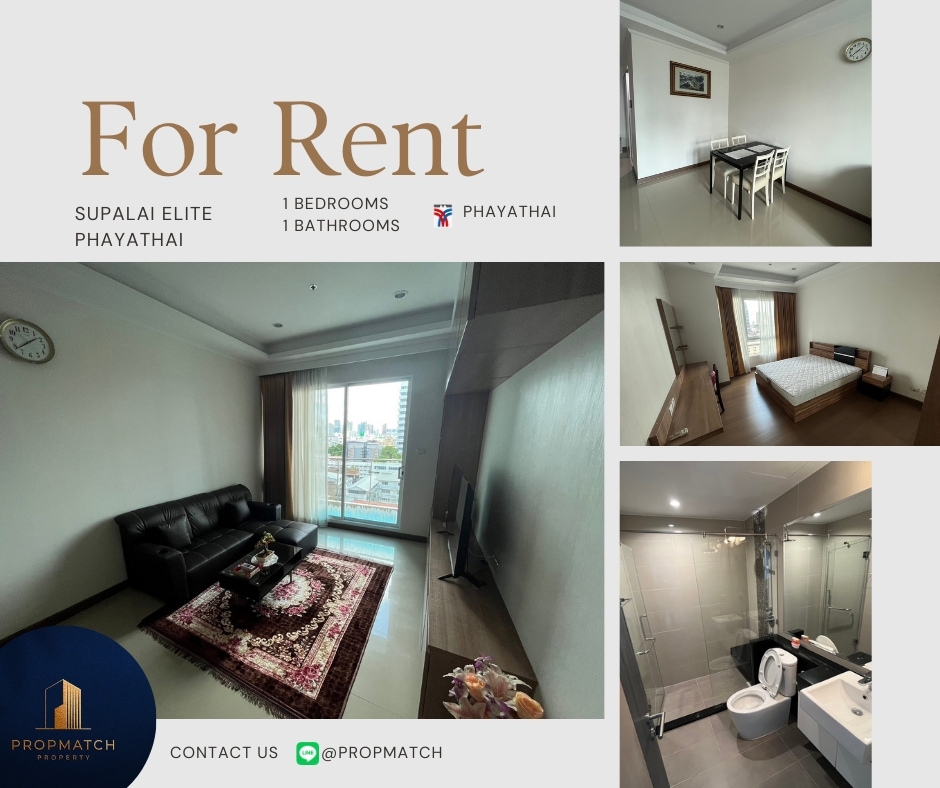 For RentCondoRatchathewi,Phayathai : 🏙️ BEST DEAL FOR RENT | Supalai Elite Phayathai 1 Bedroom 1 Bathroom 60 sqm. - ฿23,000/month - ฿25,000/month Tel.0909426442 K.Film