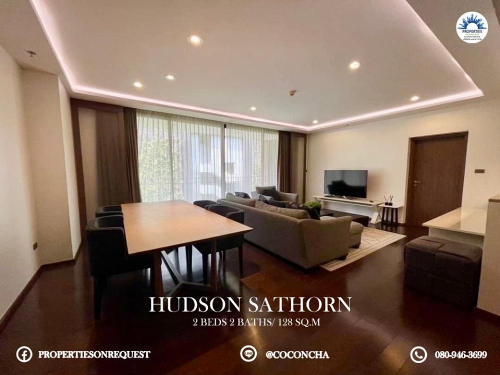 For SaleCondoSathorn, Narathiwat : 📢 Luxury 2 bedroom condo for sale, HUDSON Sathorn7 project (area 128 sq m.)📌 (Property number: COC012)