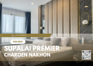 For RentCondoWongwianyai, Charoennakor : For rent✨Supalai Premier Charoen Nakhon✨ beautifully decorated, fully furnished. Electrical appliances near BTS Khlong San