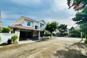 For SaleHouseMin Buri, Romklao : 2-storey corner detached house for sale, Baan Lancio Ramindra-Nawamin. Road along Khlong Song Ramindra location