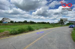 For SaleLandRama5, Ratchapruek, Bangkruai : Beautiful plot of land for sale, 3 rai, 72.1 square wah, Tiwanon Road, near Srisamarn Expressway.