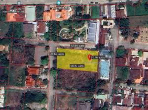 For SaleLandPhutthamonthon, Salaya : Beautiful corner plot of land for sale, next to the road on 2 sides, 409 sq m, behind The Paseo Park, Kanchanaphisek (Paseo Park), suitable for building a residence, apartment, warehouse, coffee shop, has 2 title deeds, selling for a total of 22.5. Millio