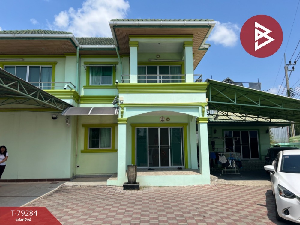 For SaleHouseOnnut, Udomsuk : 2-story corner detached house for sale, area 109 square meters, Soi Bearing 39, Bangkok.