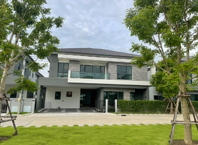 For RentHouseSamut Prakan,Samrong : For Rent, 2-storey detached house for rent, large house, The City Bangna project, Km. 7, Soi Ratchawinit Bangkaew, near Mega Bangna, beautiful house, fully furnished, Fully Furnished / Air conditioning throughout the house / For living only