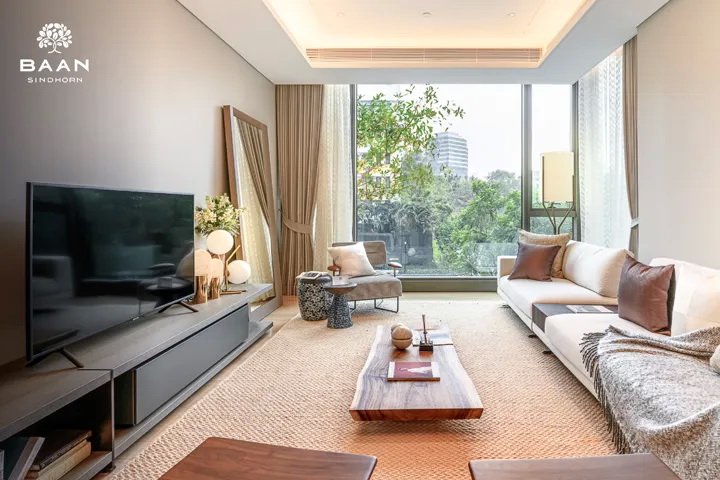 For SaleCondoWitthayu, Chidlom, Langsuan, Ploenchit : Freehold condo in the heart of Lang Suan Beautiful room, good high floor, open view, prime location ✨Baan Sindhorn✨2 bedrooms, 3 bathrooms, size 161 sq m, near BTS Chidlom Tel.0982645161