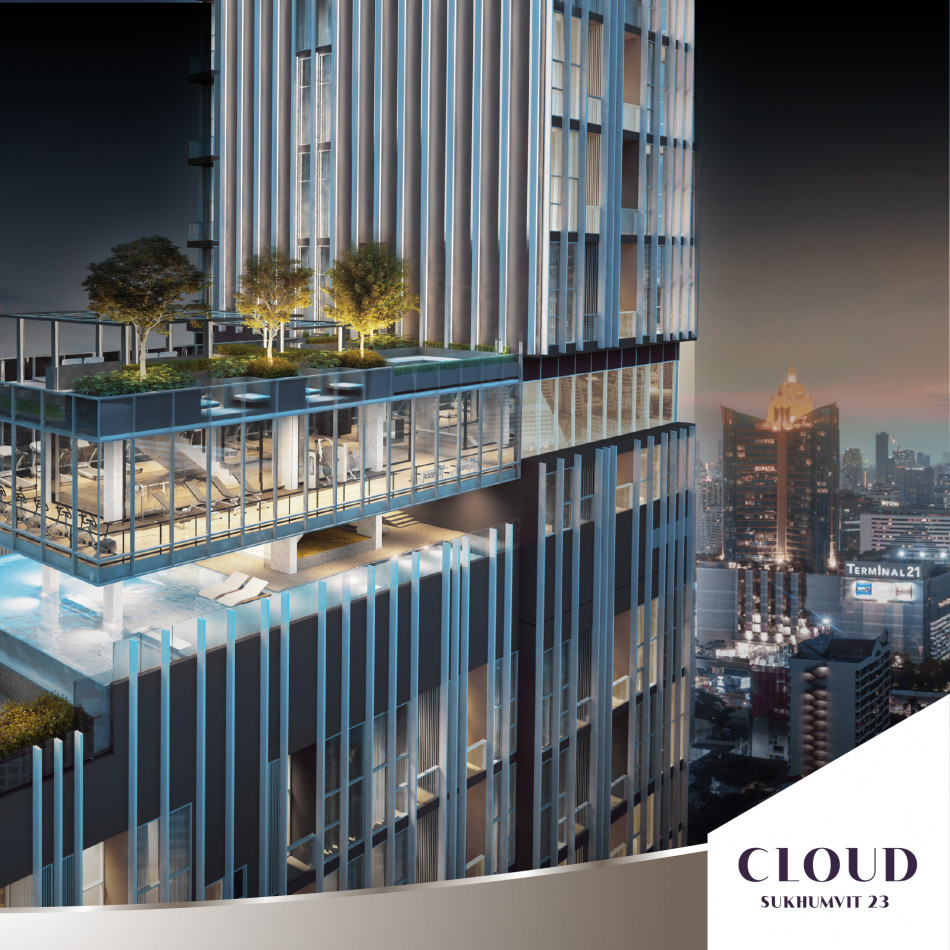 For SaleCondoSukhumvit, Asoke, Thonglor : Newly built condo in the heart of Asoke, selling down payment according to contract price, Cloud Sukhumvit 23.