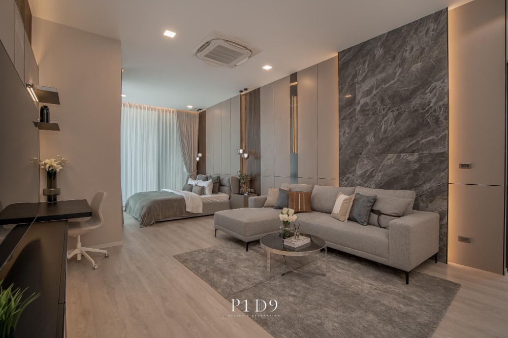 For RentHousePattanakan, Srinakarin : VIVE Rama 9 (VIVE Rama 9) | 3 storey single house, 81.00 sq.w. | 4 beds, Fully furnished | 3.5 km. to MRT Sri Kritha., 5 km. to Si Rat Expressway