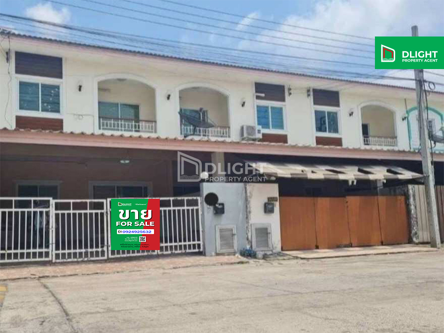 For SaleTownhouseMin Buri, Romklao : Townhouse with remaining money, Nonthawee Ville Village 5, area 25.8 sq m, 3 bedrooms, 2 bathrooms, 1.99 million baht, ready to move in.