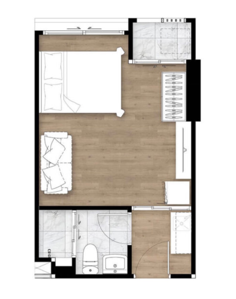 Sale DownCondoPathum Thani,Rangsit, Thammasat : Selling down payment for studio monte rsu room 1.35 million, presale price cheaper than the project over 100,000 baht.