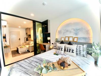 For SaleCondoBangna, Bearing, Lasalle : Condo for sale, The Origin Sukhumvit 105 swimming pool view