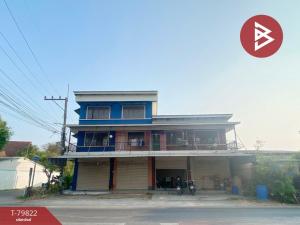 For SaleShophouseRatchaburi : Commercial building for sale, 4 units, Photharam District, Ratchaburi, next to the road, good location.
