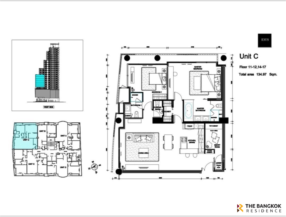 For RentCondoAri,Anusaowaree : ✨Super Luxury ✨ Le Monaco Residences (2b2b) 132.43 sq.m Rent 55,000/month Tel: 086-7468882 K.Jungming