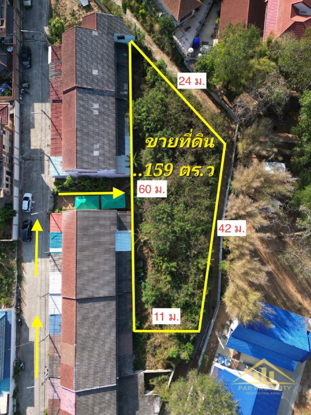 For SaleLandSriracha Laem Chabang Ban Bueng : Land for sale, Surasak Subdistrict, 636 sq m, near Sriracha city. Convenient travel Next to the nine kilometers road