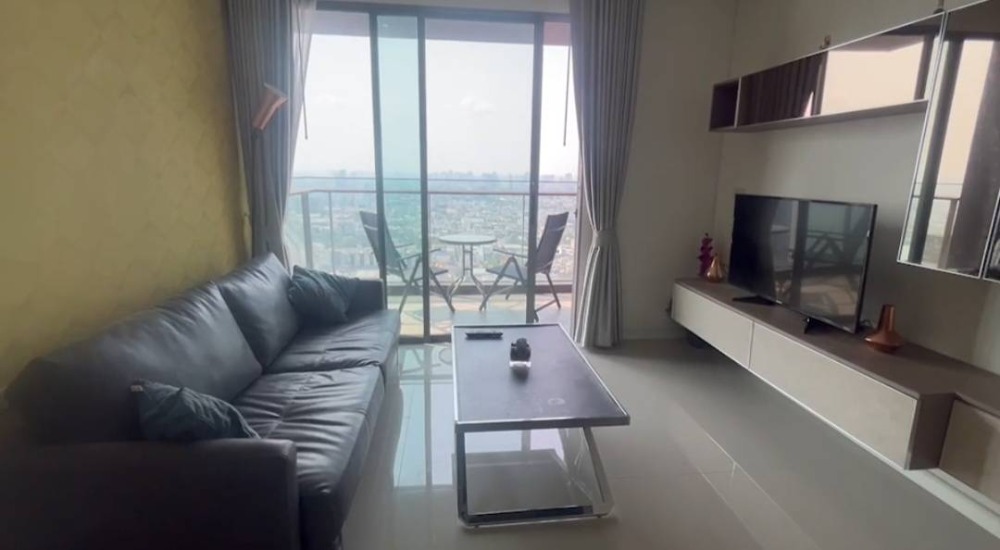 For SaleCondoRama3 (Riverside),Satupadit : Starview Condo, Rama 3, 2 bedrooms, 45th floor, river view, private elevator condo.