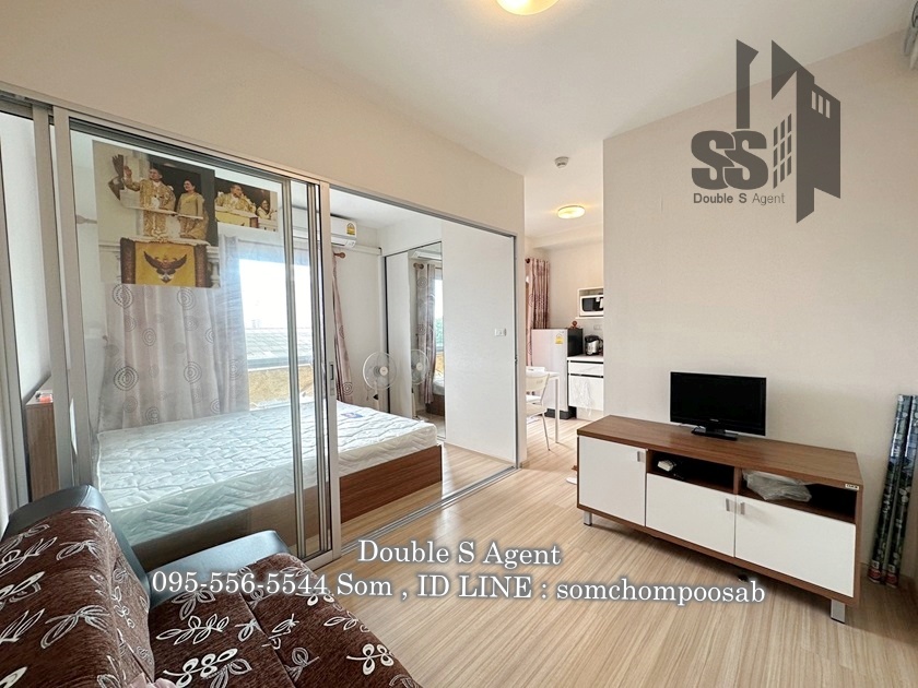 For RentCondoNonthaburi, Bang Yai, Bangbuathong : SS 322 #For rent Plum Condo BangYai Station (Plum Condo BangYai Station) size 23 sq m, Building C, 6th floor #Condo for rent near the Purple Line. #Condo for rent near Bang Yai #Condo for rent, beautiful room #Cheap condo for rent #Condo furniture for ren