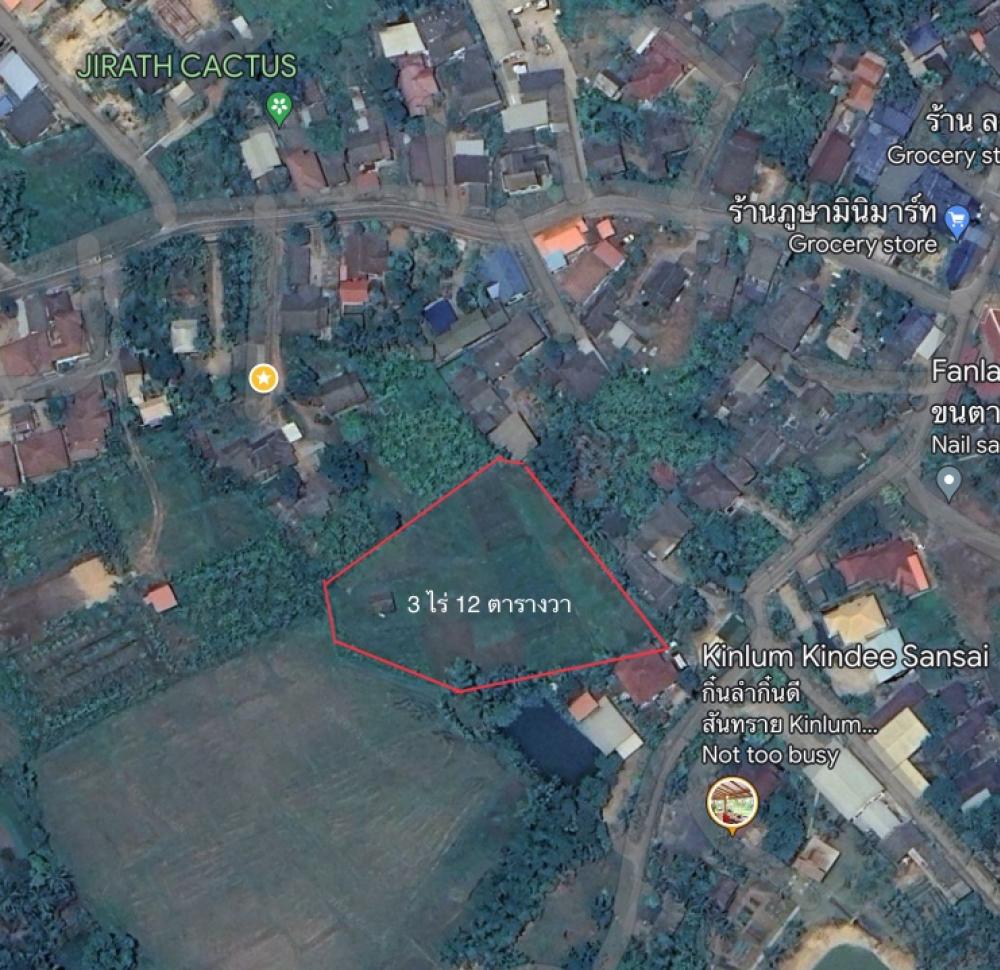 For SaleLandChiang Mai : Very beautiful vacant land plot, 3 rai 12 sq m, San Sai District, from Chiang Mai.