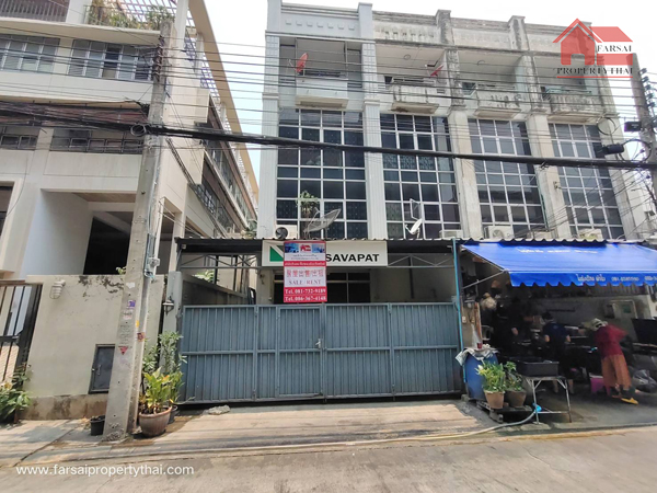 For RentTownhouseOnnut, Udomsuk : Townhouse for rent, 4 floors, area 30 sq m, usable area 250 sq m, 6 bedrooms, 4 bathrooms, air conditioner, Sukhumvit Road, near BTS On Nut, rental price 25,000 baht/month