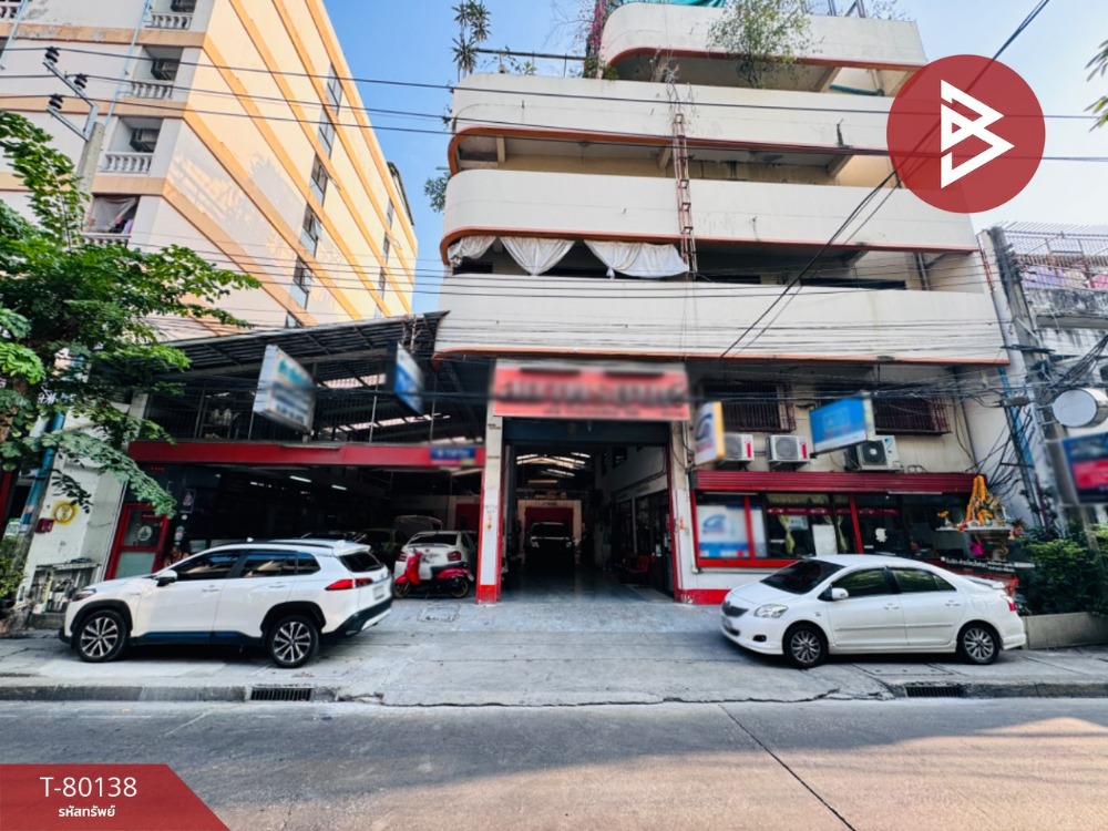 For SaleShophouseBang Sue, Wong Sawang, Tao Pun : 5-story commercial building for sale with car repair business, Soi Inthamara 44, Bangkok