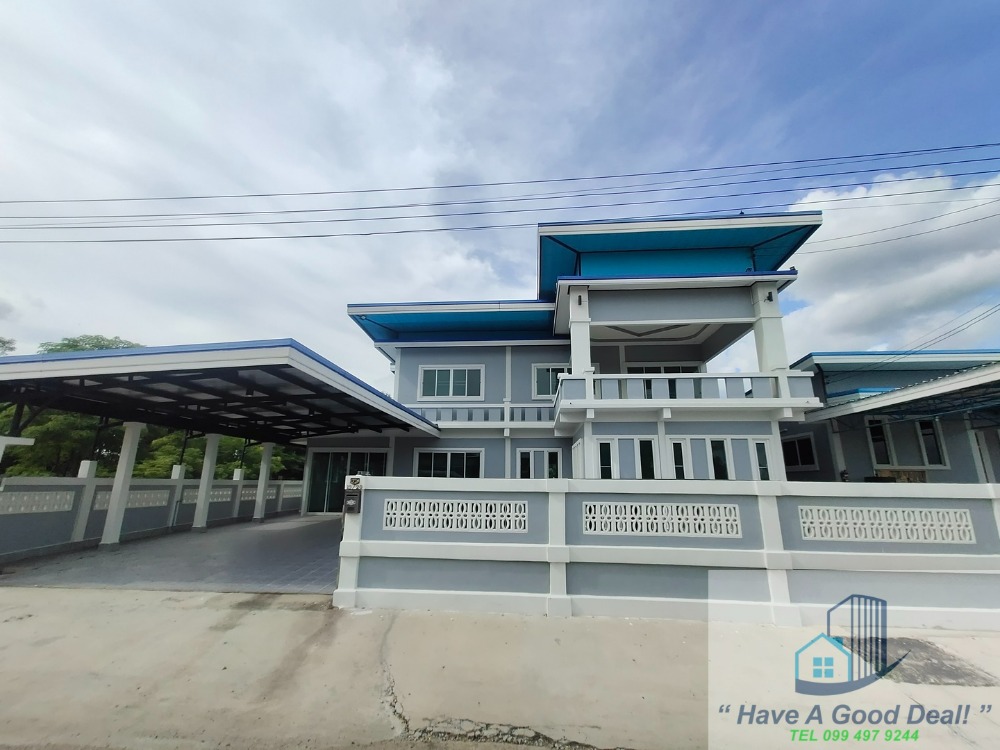 For SaleHousePathum Thani,Rangsit, Thammasat : 2-story detached house, 99 sq m, Soi Khlong Ha Tawan Tok 73, Pathum Thani