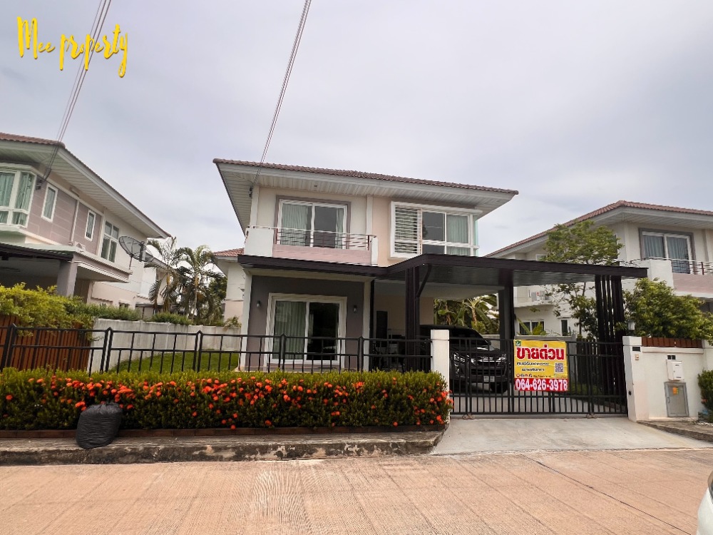 For SaleHouseLadkrabang, Suwannaphum Airport : Single house for sale, ready to move in, Supalai Garden Ville Suvarnabhumi, area size 59.50 sq m, usable area 213 sq m, ME-144