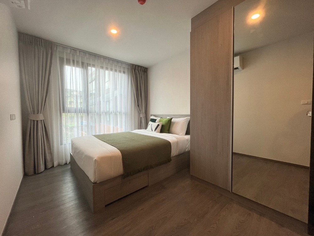 For RentCondoPattaya, Bangsaen, Chonburi : ⭐Condo for rent at Brixton Campus Bangsaen 200 meters to Burapha University One Bedroom 28 sqm smart kitchen