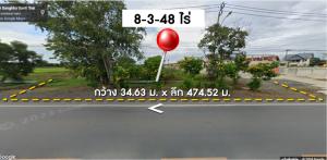 For SaleLandMin Buri, Romklao : Empty land for sale in Nong Chok, beautiful plot, next to Sangkhasantisuk Road, near The Pine Golf Club.