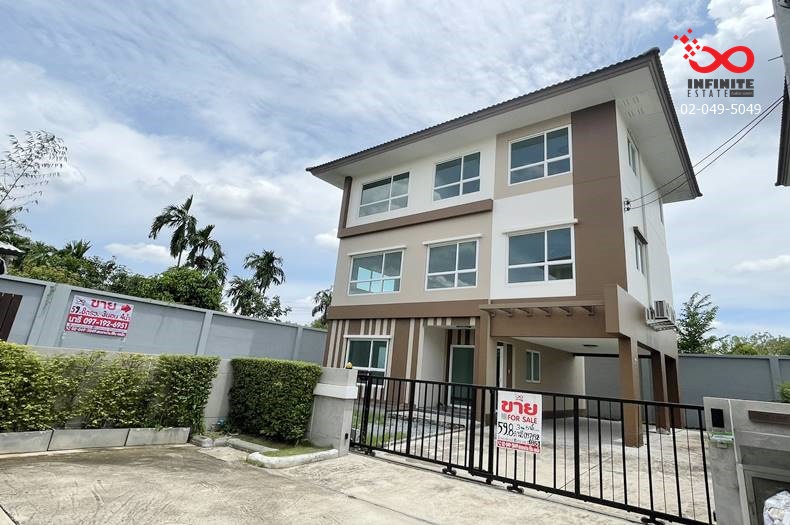 For SaleHouseRama5, Ratchapruek, Bangkruai : 3-storey detached house for sale near Casa Premium Ratchaphruek-Rama 5. Bang Kruai-Sai Noi Road