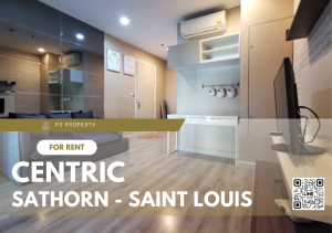 For RentCondoSathorn, Narathiwat : For rent ✨Centric Sathorn - Saint Louis✨ near BTS St. Louis, complete with furniture and electrical appliances.