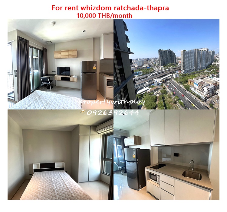 For RentCondoThaphra, Talat Phlu, Wutthakat : For rent Whizdom Ratchada-Thapra (on23fl)