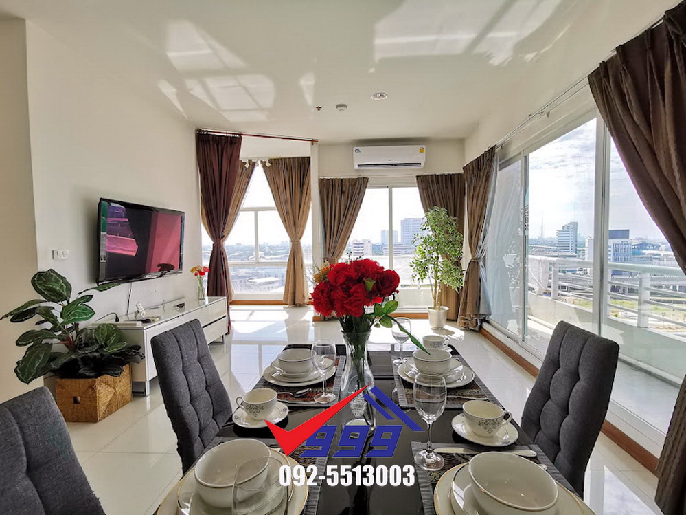 For RentCondoPattanakan, Srinakarin : Condo for rent, 1 bedroom, 71 sq m., corner room, The Fourwings Residence, Srinakarin