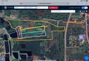 For SaleLandSaraburi : Land next to Kaeng Khoi - Salaeng Phan Road | Size 67 rai, 1 ngan, 53 square wah, width approximately 40 meters | Near Song Khon School and Kaeng Khoi Market