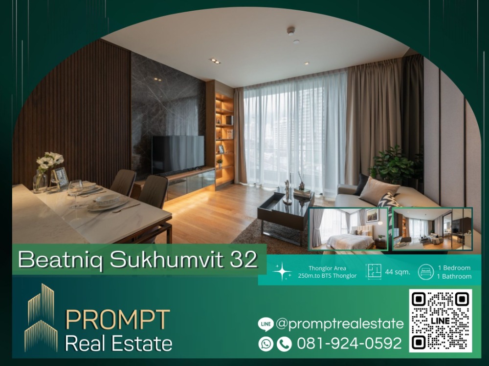 For RentCondoSukhumvit, Asoke, Thonglor : PROMPT *Rent* Beatniq Sukhumvit 32 - #BTSThonglor - Price 53000 - 44 sqm