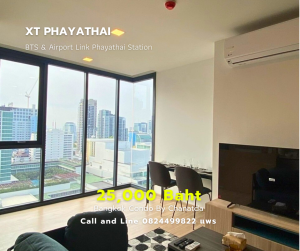 ให้เช่าคอนโดราชเทวี พญาไท : For Rent-XT Phayathai Size 42 Sq.m 1 Bedroom Coner near BTS & Airport Link Phayathai Station 🌟Call / Line : 0824499822 Pear