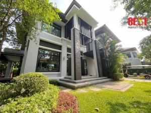 For SaleHousePinklao, Charansanitwong : Model house for sale, special price before closing the project, The Grand Pinklao, The Grand Pinklao, next to Borommaratchachonnani Road, new house, ready to move in. Create a beautiful garden with a waterfall