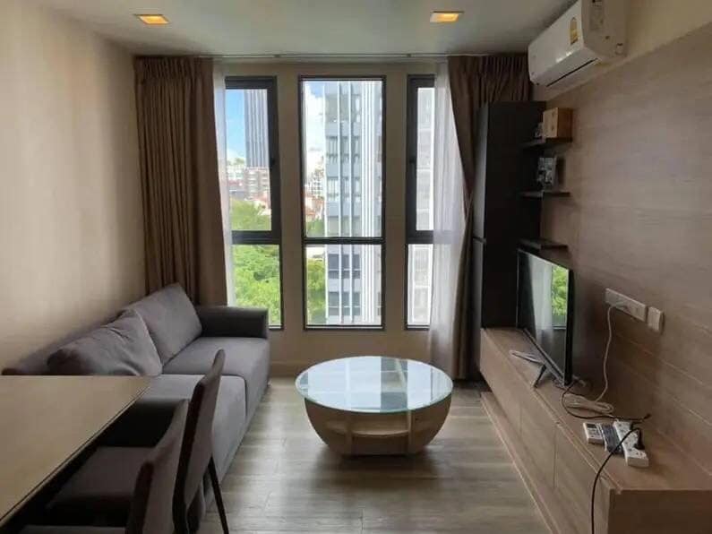 For RentCondoOnnut, Udomsuk : MIQ106 Monique Sukhumvit 64, 6th floor, Building B, city view, 51 sq m., 2 bedrooms, 2 bathrooms, 27,000 baht. 064-878-5283