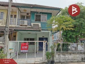 For SaleHousePathum Thani,Rangsit, Thammasat : Townhouse for sale Sathaporn Village, Rangsit-Khlong 3, Thanyaburi, Pathum Thani