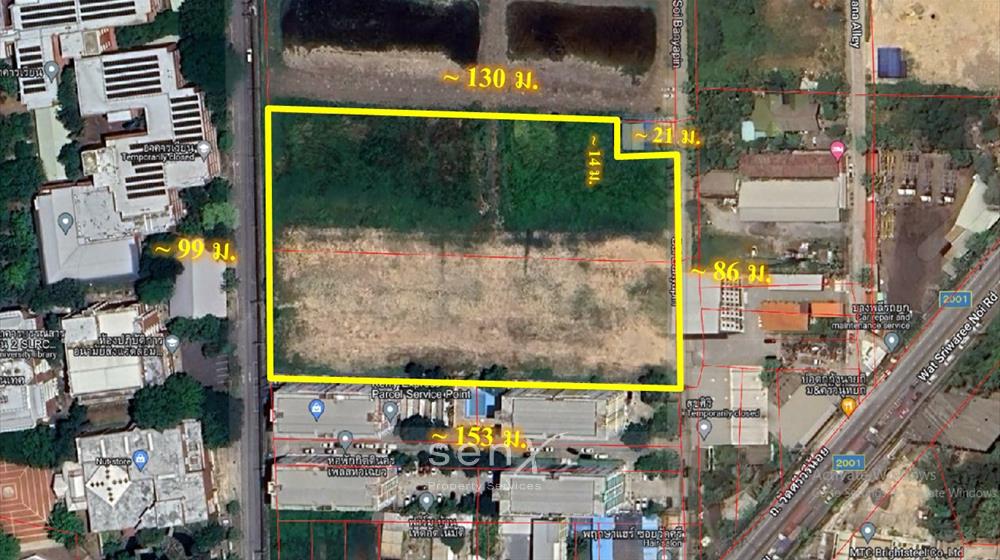 For SaleLandBangna, Bearing, Lasalle : Beautiful plot of land for sale, good location, near Huachiew University. Sriwaree Noi Temple Road S ...