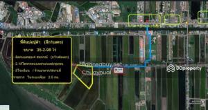 For SaleLandMahachai Samut Sakhon : Land for sale, Khok Kham, Samut Sakhon, 35-2-98 rai, Bang Ya Phraek Subdistrict, 700,000 baht per rai.