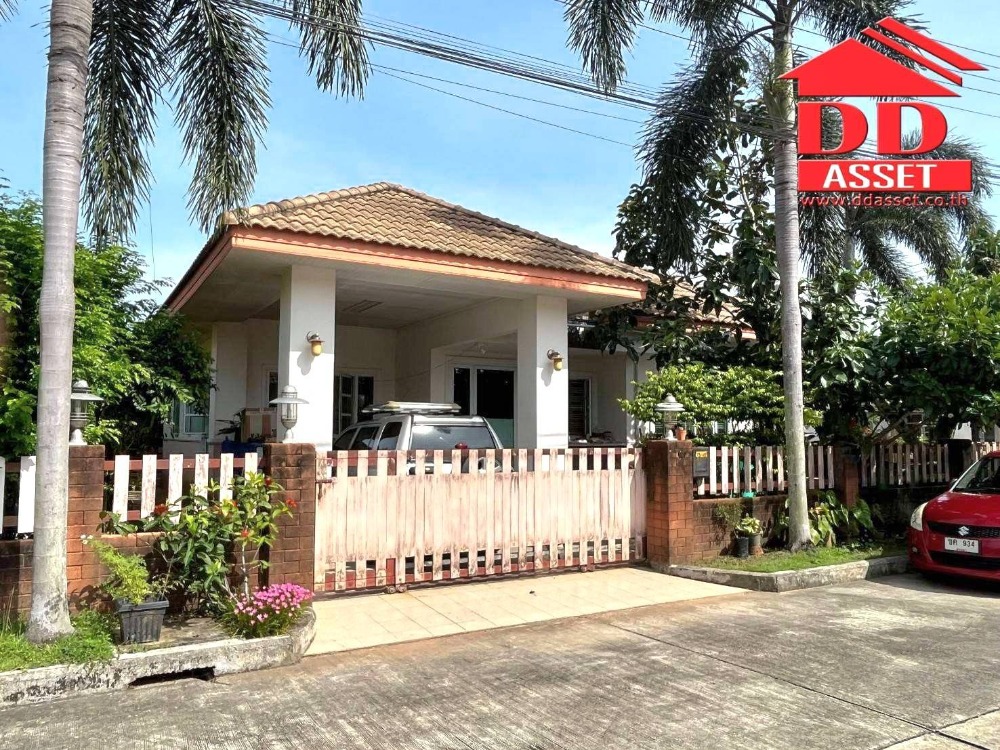 For SaleHouseHatyai Songkhla : Single house for sale, Chatthong Pavilion Village, Hat Yai, near Central Festival.