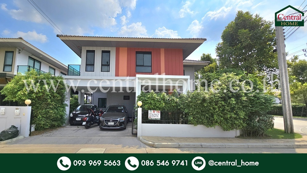 For SaleHouseNonthaburi, Bang Yai, Bangbuathong : Single house, Anasiri, Bang Yai, corner house, main road, 4 bedrooms.