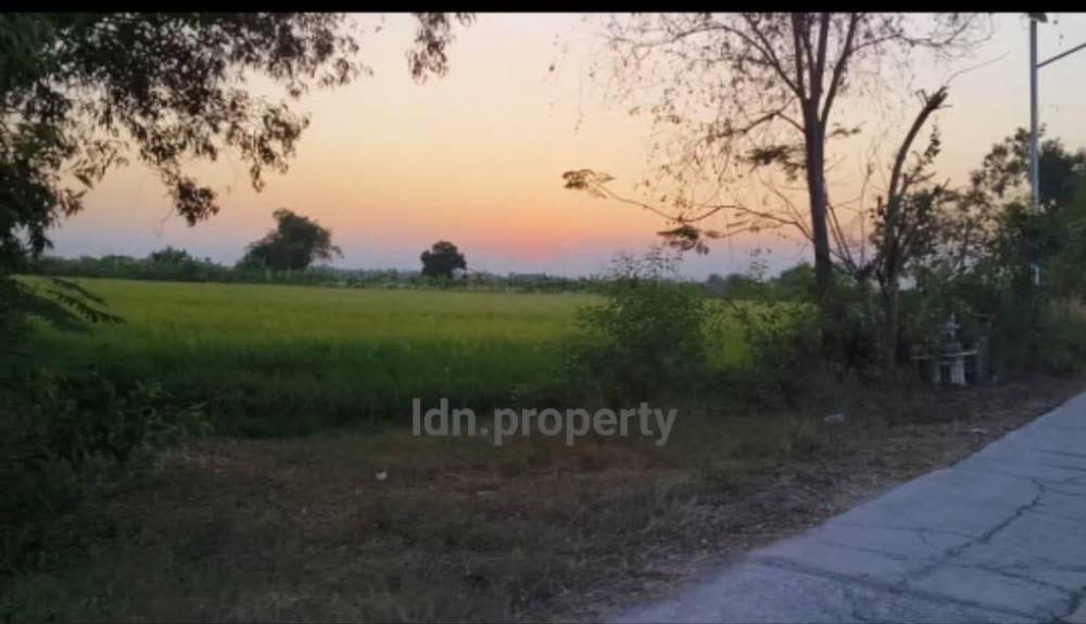 For SaleLandAyutthaya : Land for sale next to Khlong Chon Road (only 2 km from Highway 347), Bang Sai, Ayutthaya Province, area size 10 -2 -54 rai.