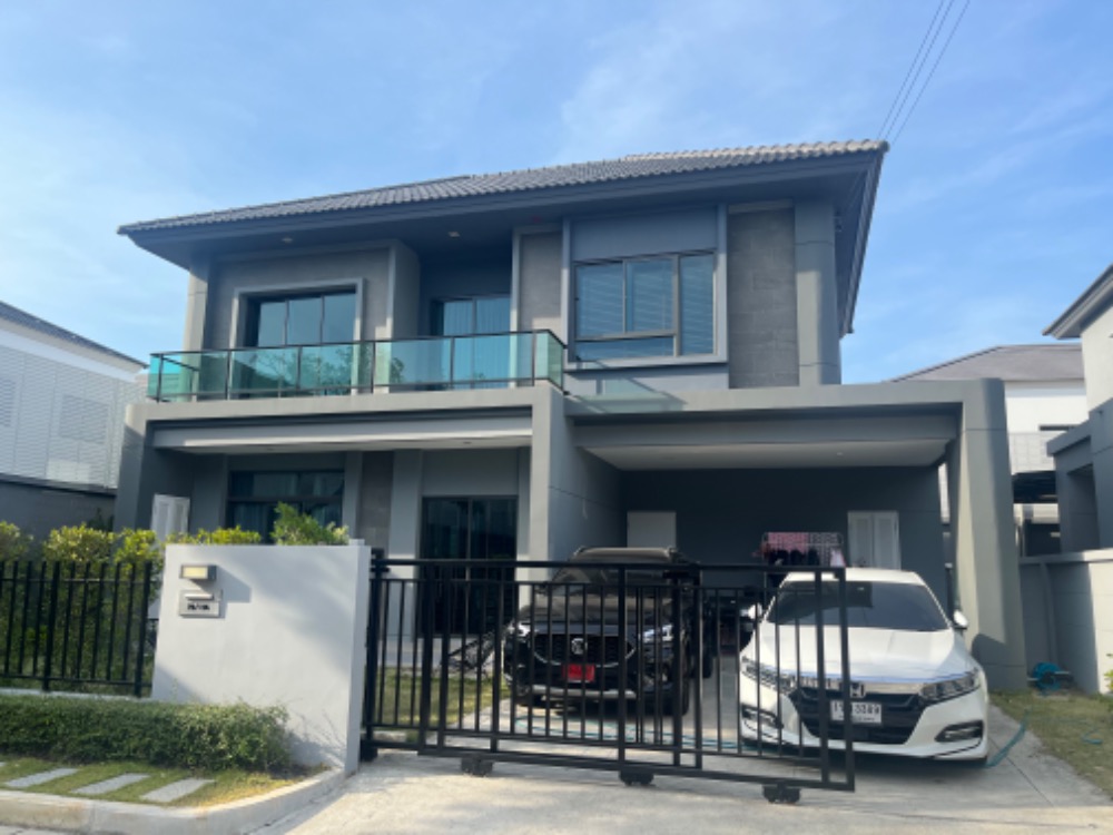 For RentHouseMin Buri, Romklao : 🔥Urgent for rent 🔥2-story detached house, Venue Village, Rama 9, Kanchanaphisek Rd., Saphan Sung District.