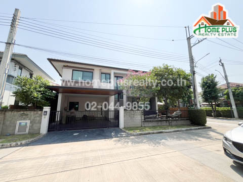 For SaleHouseLadkrabang, Suwannaphum Airport : Casaville Project Ramintra-Wongwaen 2 Corner house near Fashion Island